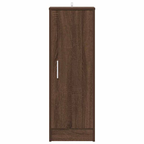 vidaXL Shoe Cabinet Brown Oak 32x35x92 cm Engineered Wood