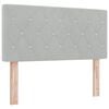vidaXL Headboard with Headboard Light Grey 100 cm Faux Leather