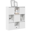 vidaXL Bookcase White 89x24x101.5 cm Engineered Wood