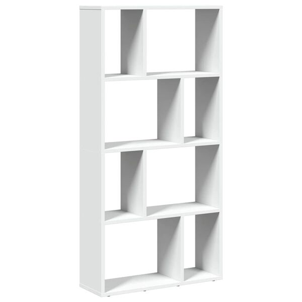 vidaXL Bookcase White 60x20x120.5 cm Engineered Wood