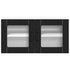 vidaXL Kitchen Cabinet Black 80 x 31 x 40 cm Engineered Wood