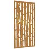 vidaXL Garden Wall Decoration 105x55 cm Corten Steel Bamboo Design