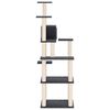 vidaXL Cat Tree with Sisal Scratching Posts Dark Grey 153 cm