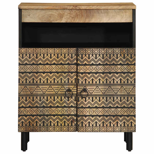 vidaXL Sideboard 60x33.5x75 cm Solid Rough Wood Mango