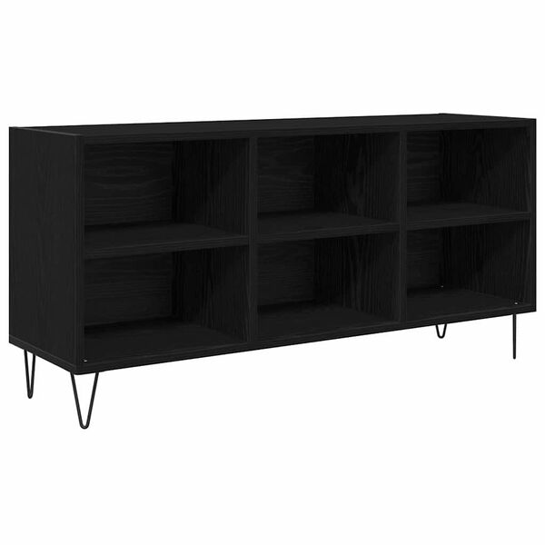 vidaXL TV Cabinet Black Oak 103.5 x 30 x 50 cm Engineered Wood