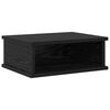 vidaXL Bedside Table Black Oak 40 x 31 x 15 cm Engineered Wood