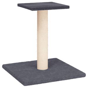 vidaXL Cat Scratching Post with Platform Dark Grey 38 cm