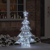 vidaXL Christmas Tree with 100 LEDs Cold white 122 cm Acrylic