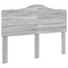 vidaXL Bed Frame Grey Sonoma 140 x 200 cm Solid Pine Wood