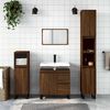 vidaXL Bathroom Cabinet Brown Oak 65x33x60 cm Engineered Wood