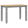 vidaXL 3 Piece Dining Set Panama Grey Solid Wood Pine