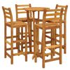 vidaXL 5 Piece Garden Bar Set Solid Wood Acacia