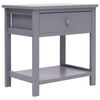vidaXL Cabinet | Grey | Paulownia wood, MDF, plywood | 40x29x42 cm