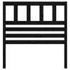 vidaXL Bed Headboard Black 81x4x100 cm Solid Wood Pine