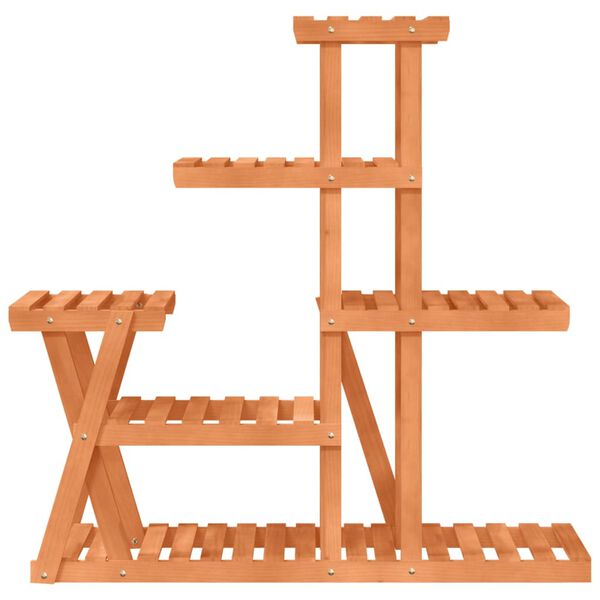 vidaXL Flower Stand 95x25x96 cm Solid Wood Fir