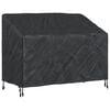 vidaXL Garden Bench Cover Black 134 x 70 x 65 / 94 cm 210D Oxford Fbric