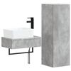 vidaXL Bathroom Furniture Set 2 pcs Concrete Grey 33 x 34.5 x 100 cm