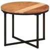 vidaXL Coffee Table 45x45x35 cm Solid Wood Acacia and Iron