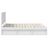 vidaXL Bed Frame with Headboard White 160 x 200 cm Solid Pine Wood