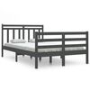 vidaXL Bed Frame without Mattress Grey 120x200 cm Solid Wood