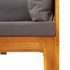 vidaXL 3 Piece Garden Sofa Set with Cushions Solid Wood Acacia