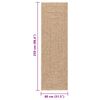 vidaXL Rug ZIZUR Beige 200x200 cm Jute Look Indoor and Outdoor