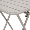vidaXL Garden Table Folding Beige 55 x 55 x 73 cm Powder-coated Steel