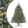vidaXL Artificial Christmas Tree with 150 LEDs with Stand Green 150 cm