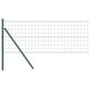 vidaXL Euro Fence Ground Fix 25 x 0.8 m PVC-Coated Steel Green Mesh