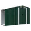 vidaXL Garden Shed Green 277x365.5x179 cm Galvanised Steel