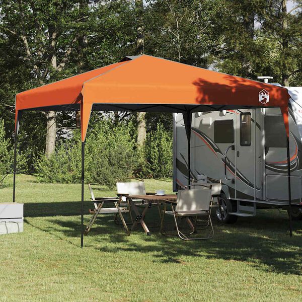 vidaXL Canopy Tent Manual Orange 290 x 290 x 251 cm Fabric