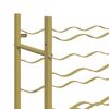 vidaXL Wine Rack for 96 Bottles Gold Metal