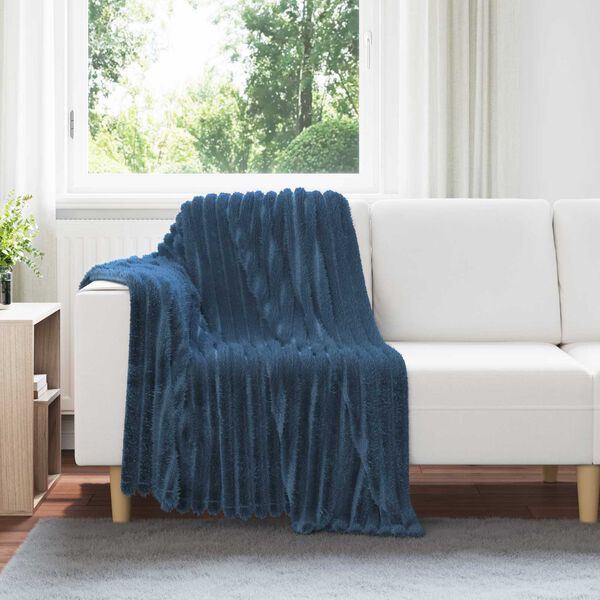 vidaXL Throw Blankets 6 pcs Navy Blue 150 x 130 cm Fleece