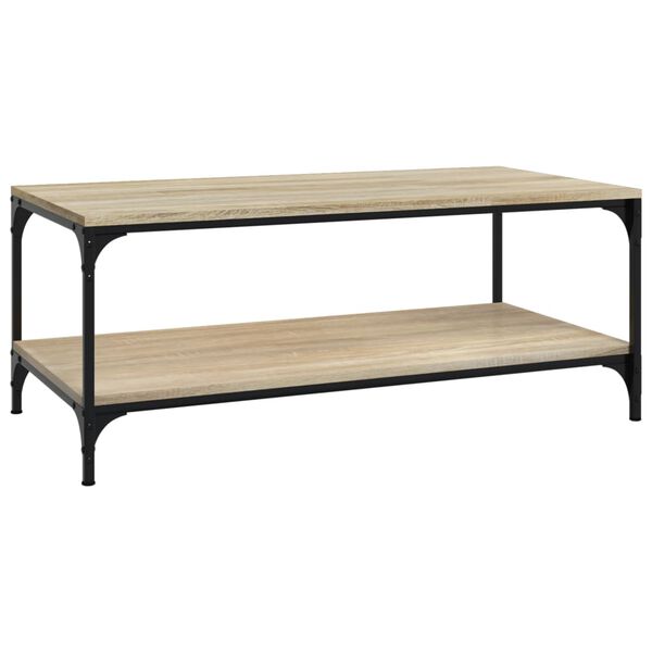 vidaXL Coffee Table Sonoma Oak 100x50x40 cm Engineered Wood