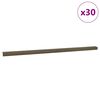 vidaXL Stair Nosings 30 pcs Brown 67 cm Aluminium
