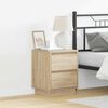 vidaXL Bedside Cabinet Sonoma Oak 39 x 34.5 x 50 cm Engineered wood