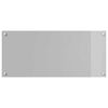 vidaXL Kitchen Backsplash Light Grey 90 x 40 cm Tempered Glass