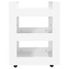 vidaXL Kitchen Trolley White 60x45x80 cm Engineered Wood