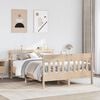 vidaXL Bed Frame without Mattress 140x200 cm Solid Wood Pine