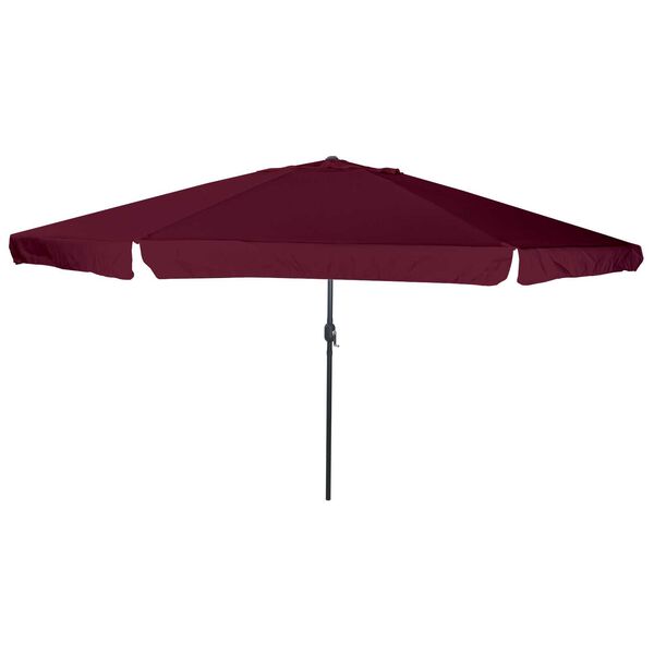 vidaXL Garden Parasol Bordeaux Red 395 x 395 x 245 cm