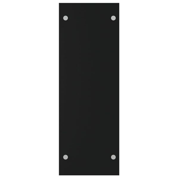 vidaXL Firewood Rack Black 80x35x100 cm Tempered Glass