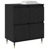 vidaXL Storage Cabinet 2 pcs Black Oak 60 x 35 x 70 cm