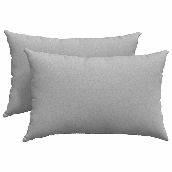 vidaXL Sofa Pillows 2 pcs Grey 60 x 40 cm Fabric