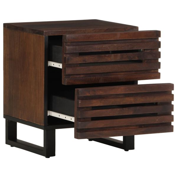 vidaXL Bedside Cabinets 2 pcs 40x34x46 cm Solid Wood Mango