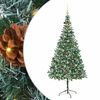 vidaXL Artificial Christmas Tree with Stand Green 210 cm PVC and Steel