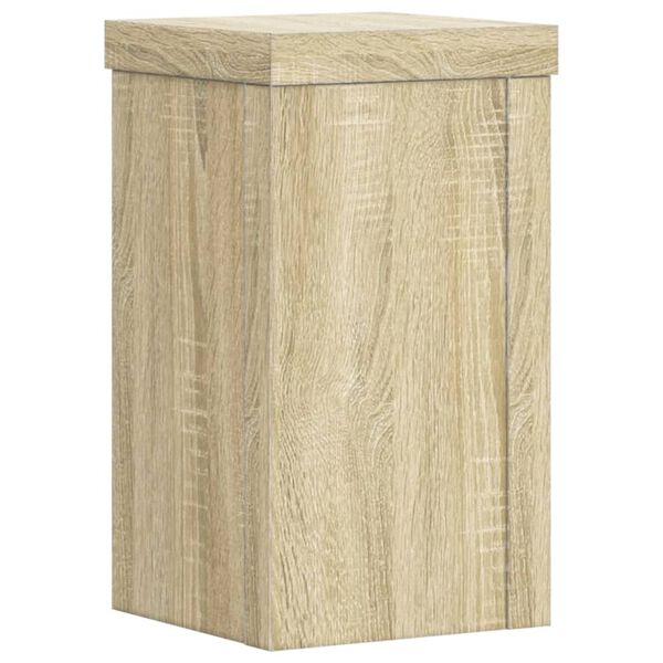 vidaXL Plant Stands 2 pcs Sonoma Oak 10x10x18 cm Engineered Wood
