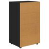 vidaXL Storage Cabinets 2 pcs Black 60 x 48 x 105 cm Engineered Wood