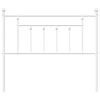 vidaXL Metal Headboard White 107 cm