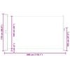 vidaXL Patio Retractable Side Awning 170x300 cm Black
