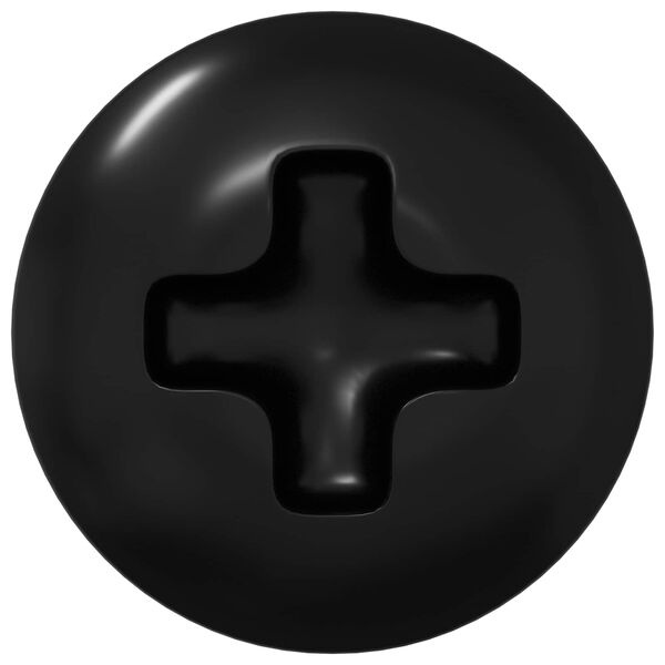 vidaXL Sleeve Screws 8182 pcs Black M4 x 10 mm Iron